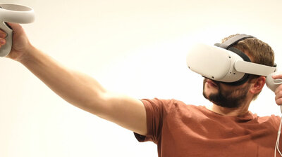 Casque VR utilisée par l'équipe Informatique Géométrique et Graphique (IGG)