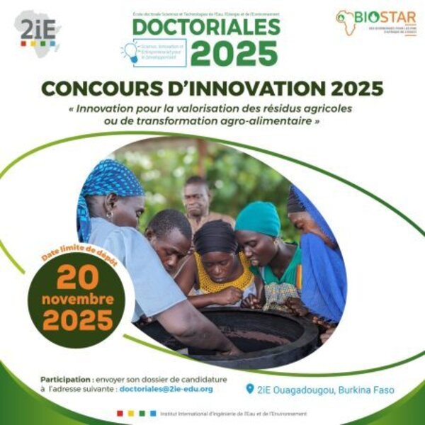 Visuel du concours Doctoriales 2025 de 2iE dédié à l’innovation et aux solutions durables
