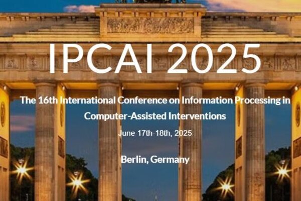 Visuel officiel de la 16e édition de la conférence IPCAI 2025 avec la porte de Brandebourg à Berlin